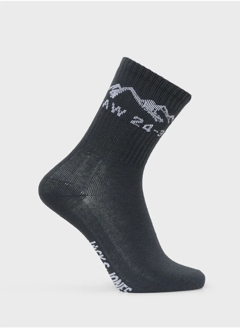 Jack & Jones Junior Youth 5 Pack Logo Socks