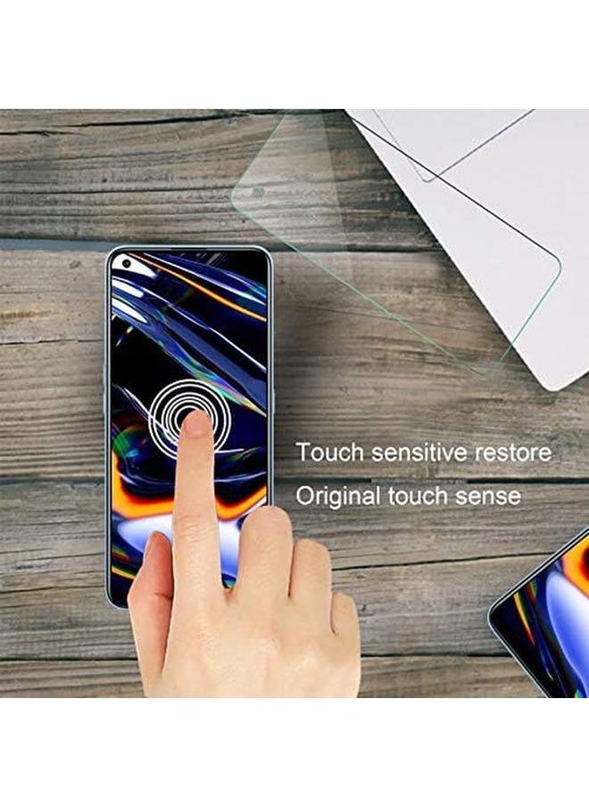 2 Pack Compatible With Realme 7 Pro Screen Protector Tempered Glass For Realme 7 Pro 9H Scratch Resistant Bubble Free Easy To Install