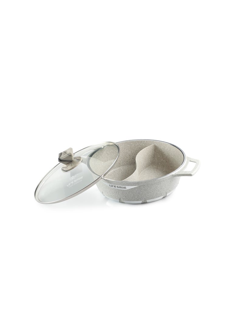 Life Smile Non-Stick Granite Coating Hot Pot | The Perfect Pot for All Your Cooking Needs  - Image 2
