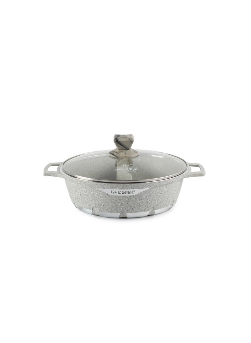 Life Smile Non-Stick Granite Coating Hot Pot | The Perfect Pot for All Your Cooking Needs  - Image 1