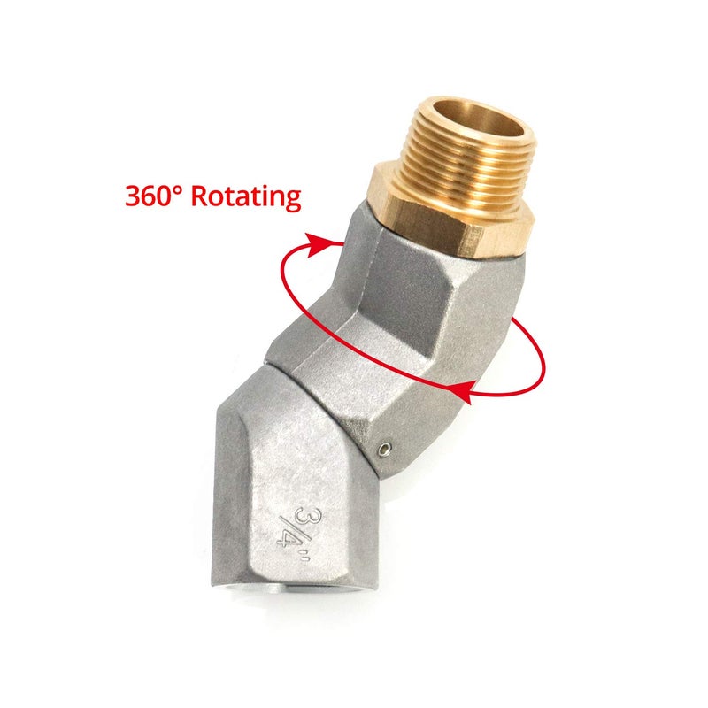 woobles Plane Fuel Swivel Connector, Fuel Hose Swivel, 2 Pack 3/4 Inch NPT Fuel Transfer Hose Swivel, 360 Rotating Fuel Nozzle Connectors, Fuel Plane Swivel, Zinc Alloy 2 Pack 0.75 Inch - Image 2