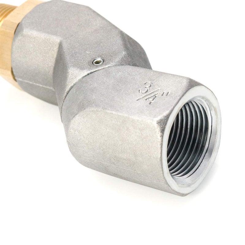 woobles Plane Fuel Swivel Connector, Fuel Hose Swivel, 2 Pack 3/4 Inch NPT Fuel Transfer Hose Swivel, 360 Rotating Fuel Nozzle Connectors, Fuel Plane Swivel, Zinc Alloy 2 Pack 0.75 Inch - Image 4