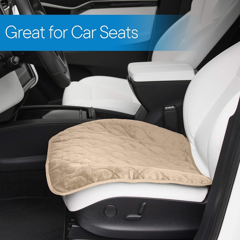 RMS Incontinence Chair Pad - Washable & Reusable Seat Protector & Bed Pad (Tan) - Image 4