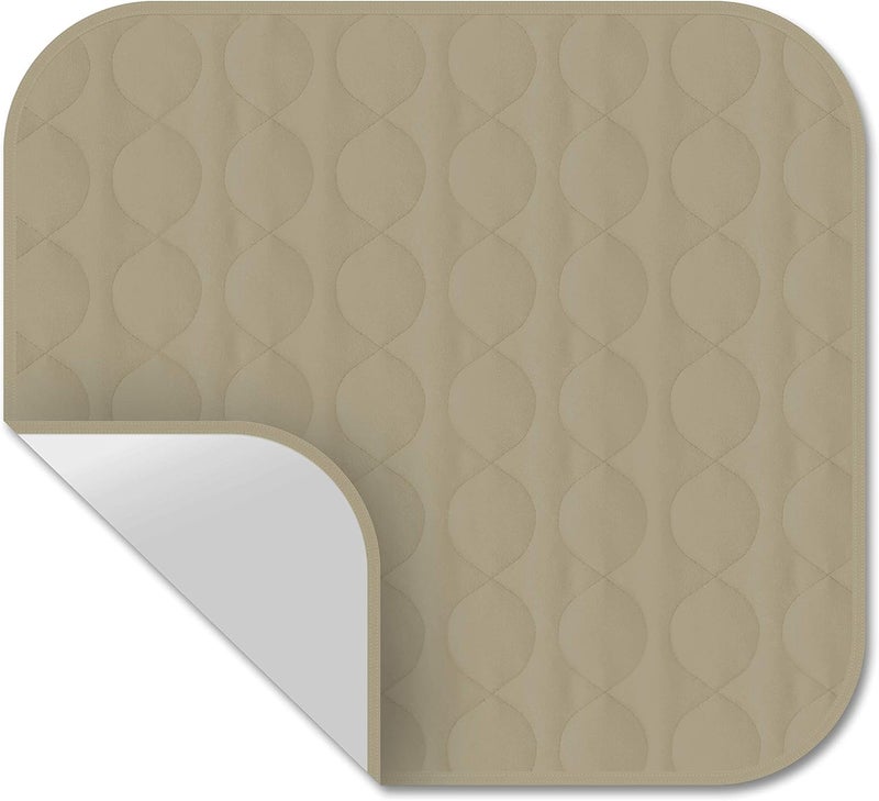 RMS Incontinence Chair Pad - Washable & Reusable Seat Protector & Bed Pad (Tan) - Image 1