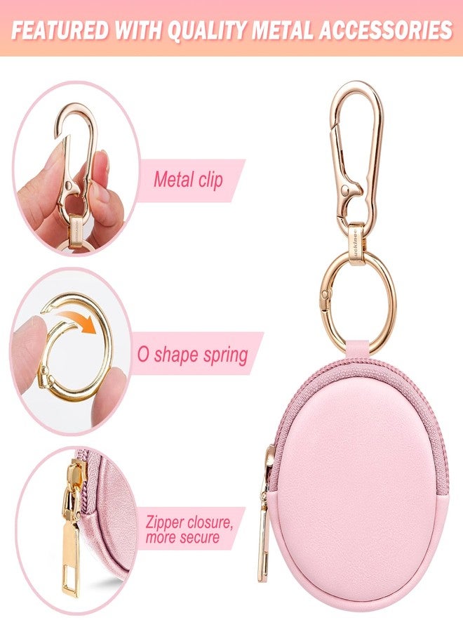 LUCKINEE Portable Gym Jewelry Ring Holder Keychain, Small Travel Ring Holder Earring Stud Necklace Storage Case Ring Holder Gifts for Women and Girls - Image 3