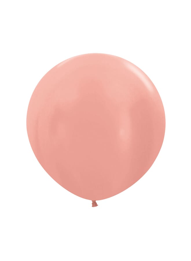 Party Time 13Cm 568Rose50 Piece Metallic Round Latex Balloons - Image 2