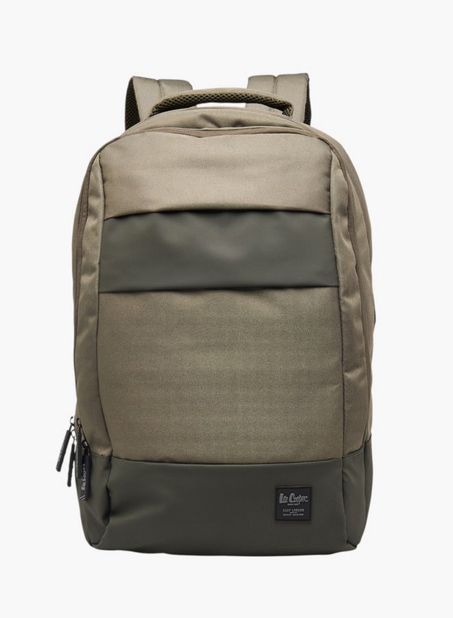 Lee Cooper Boys Solid School Backpack with Adjustable Shoulder Straps and Zip Closure - 17x32x48 cms  - Image 1