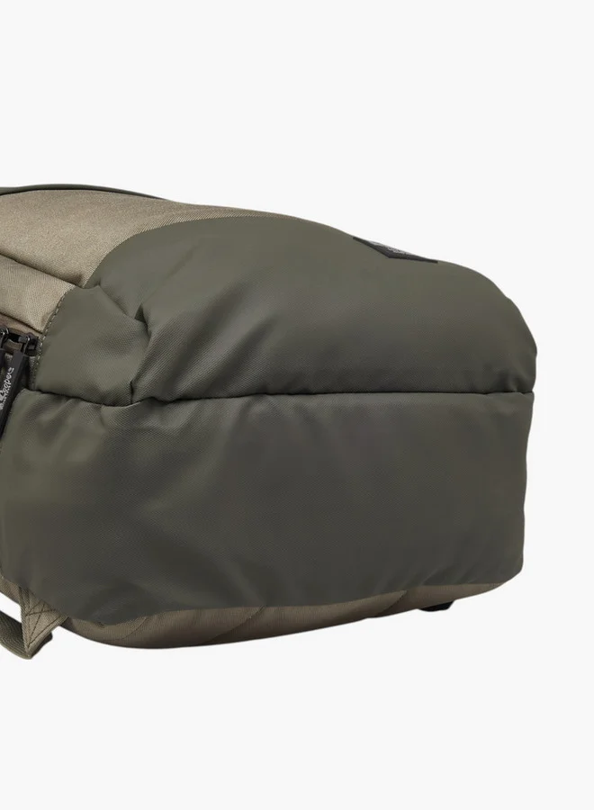 Lee Cooper Boys Solid School Backpack with Adjustable Shoulder Straps and Zip Closure - 17x32x48 cms