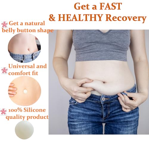 Heyshapeing 5PCS (Ball-Shaped) Belly Button Plug Post Tummy Tuck Soft Silicone Belly Button Trainer Tummy Tuck for Liposuction(5pcs+Tape) - Image 2