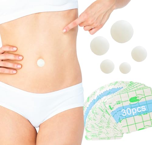 Heyshapeing 5PCS (Ball-Shaped) Belly Button Plug Post Tummy Tuck Soft Silicone Belly Button Trainer Tummy Tuck for Liposuction(5pcs+Tape) - Image 1