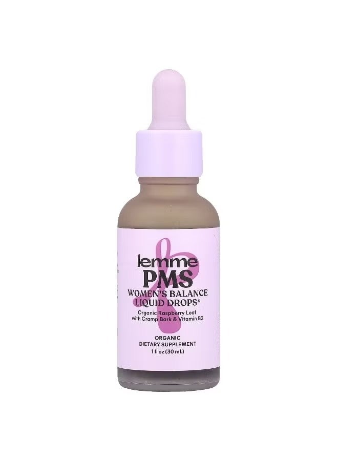 Lemme, PMS, Women's Balance Liquid Drops, 1 fl oz (30 ml) - Image 1