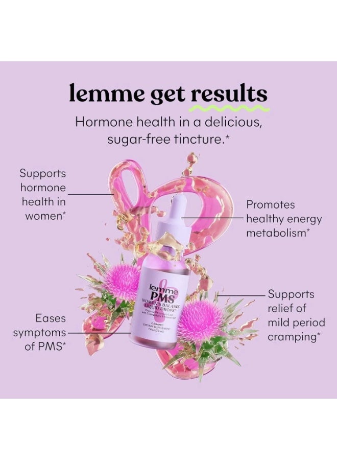 Lemme, PMS, Women's Balance Liquid Drops, 1 fl oz (30 ml) - Image 3