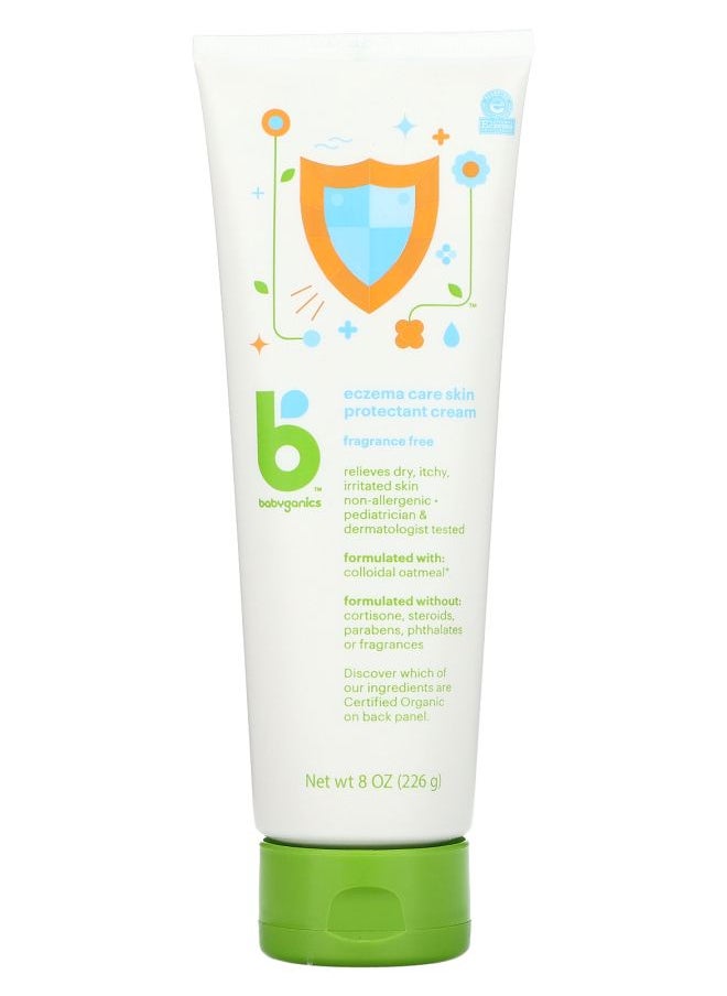 Babyganics Eczema Care Skin Protectant Cream Fragrance Free 8 oz (226 g) 