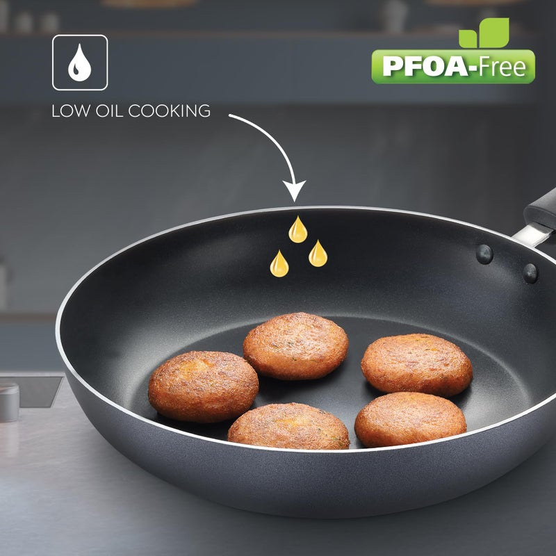 Judge by Prestige 20cm (1.1L) Everyday Non-Stick Fry Pan (Aluminium) |Low Oil Cooking | Easy to Clean |Cool Touch Handle - Image 3