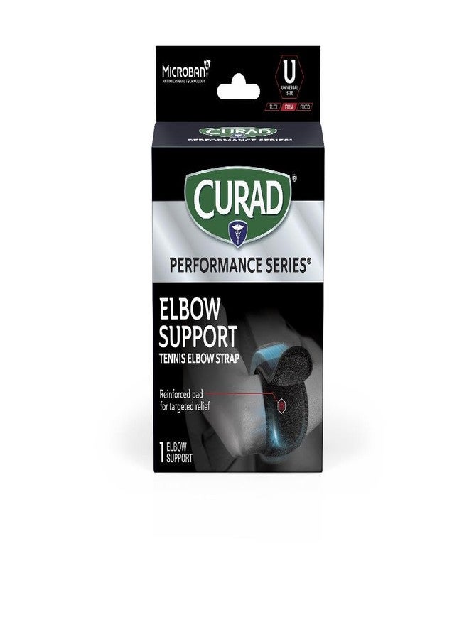 CURAD Performance Series Elbow Support, Dual Wrap-Around Strap, Universal, 1 Each - Image 1