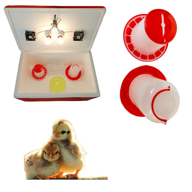 HUMBE&CO - Save Trees, Save Earth حاضنة بيض HUMBE&CO من مادة EPS حاملة مزدوجة، مراوح و 1 مغذي 1 شارب مجاني - Image 2