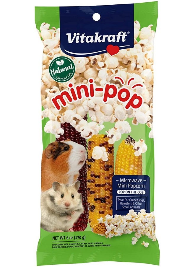 Vitakraft - Vitakraft Mini Pops Treat for Small Animals - 100% Real Corn Cob - Supports Healthy Teeth - 6 oz - Image 1