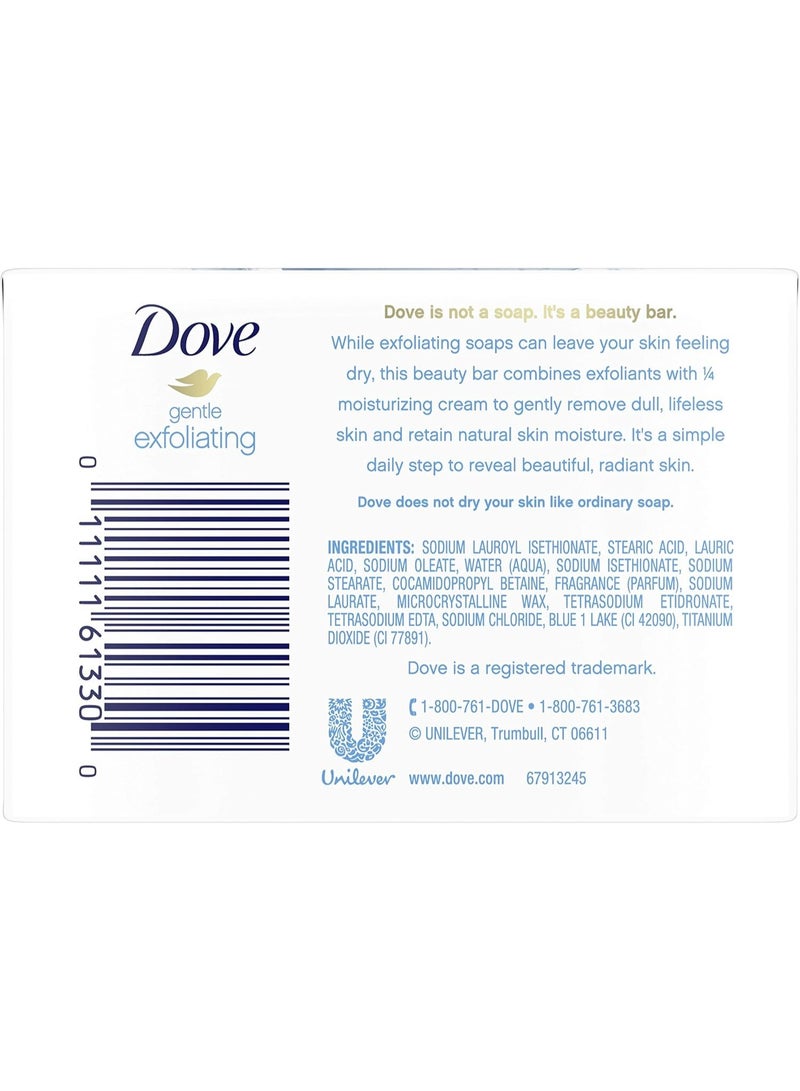 Dove Beauty Bar for Softer Skin Gentle Exfoliating More Moisturizing Than Bar Soap, 3.75 Ounce (Pack of 4) - Image 3