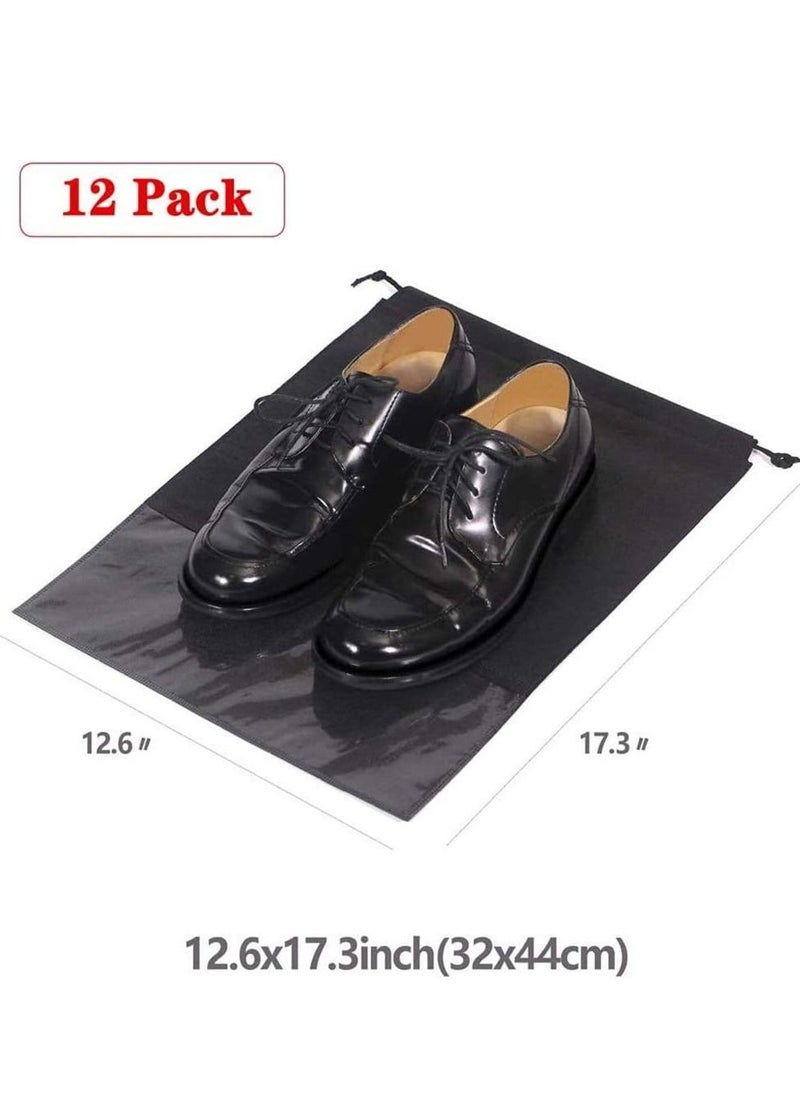 SKY-TOUCH - 12-Pieces Portable Travel Shoe Bags Storage Organizer Bag 44x32centimeter - Image 1