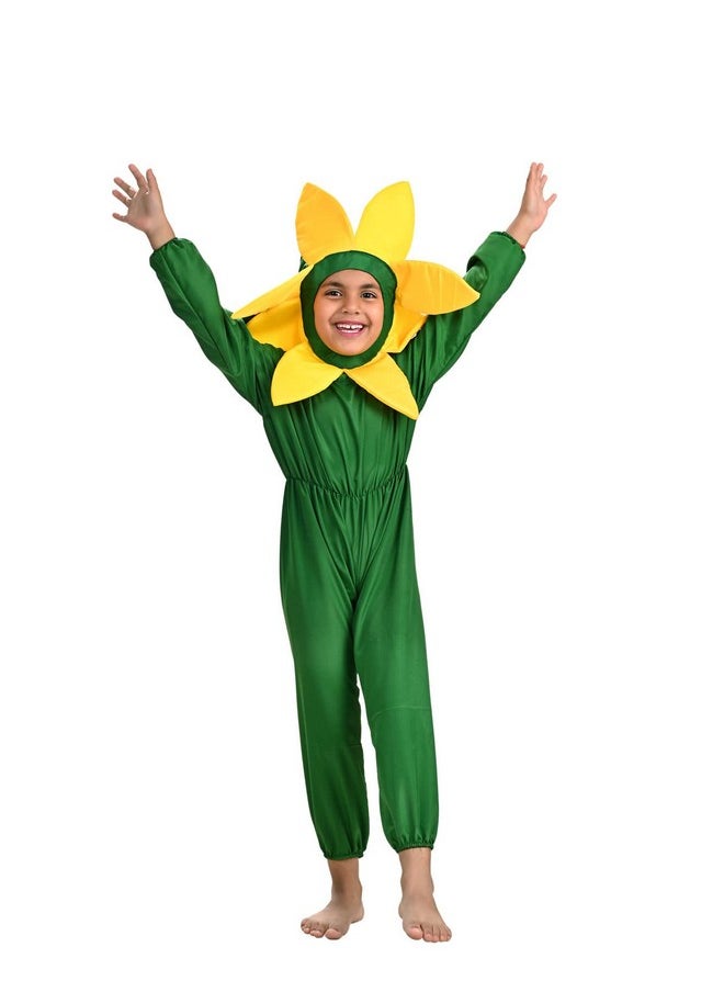 بوك ماي كوستيوم زي تنكري للأطفال من BookMyCostume على شكل زهرة صفراء، من عمر 7 إلى 8 سنوات  - Image 1
