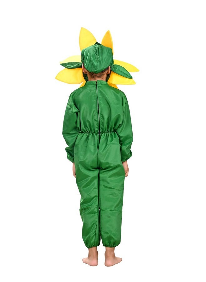 بوك ماي كوستيوم زي تنكري للأطفال من BookMyCostume على شكل زهرة صفراء، من عمر 7 إلى 8 سنوات  - Image 3