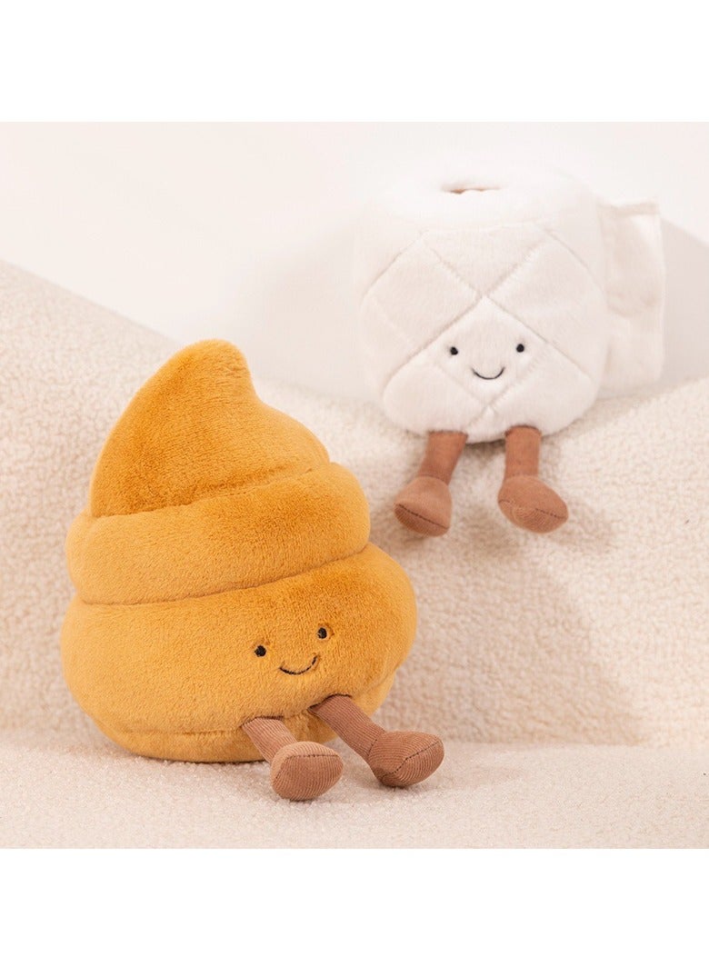 Jellycat Creative Toilet Roll Paper Plush Toy 20cm, Imitation Plush Toy Toilet Paper Doll Roll Paper Paper Toilet Paper Toilet Paper 20cm - Image 3