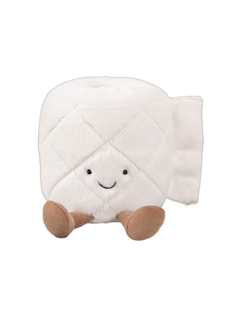 Jellycat Creative Toilet Roll Paper Plush Toy 20cm, Imitation Plush Toy Toilet Paper Doll Roll Paper Paper Toilet Paper Toilet Paper 20cm - Image 1
