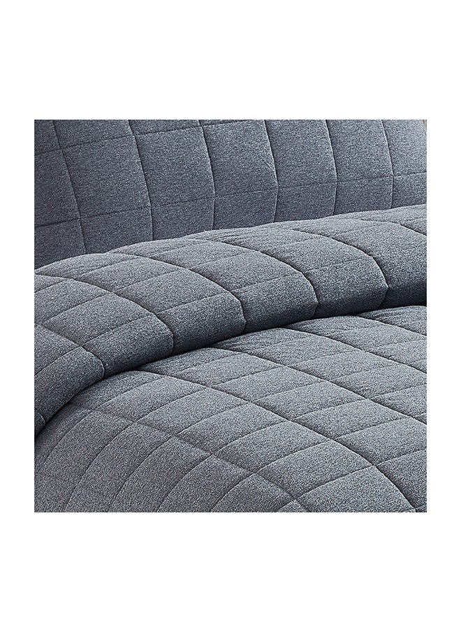 Home Box Knitnook Cotton Jersey 3-Piece King Summer Quilt Comforter Set 240 x 220 cm  - Image 3