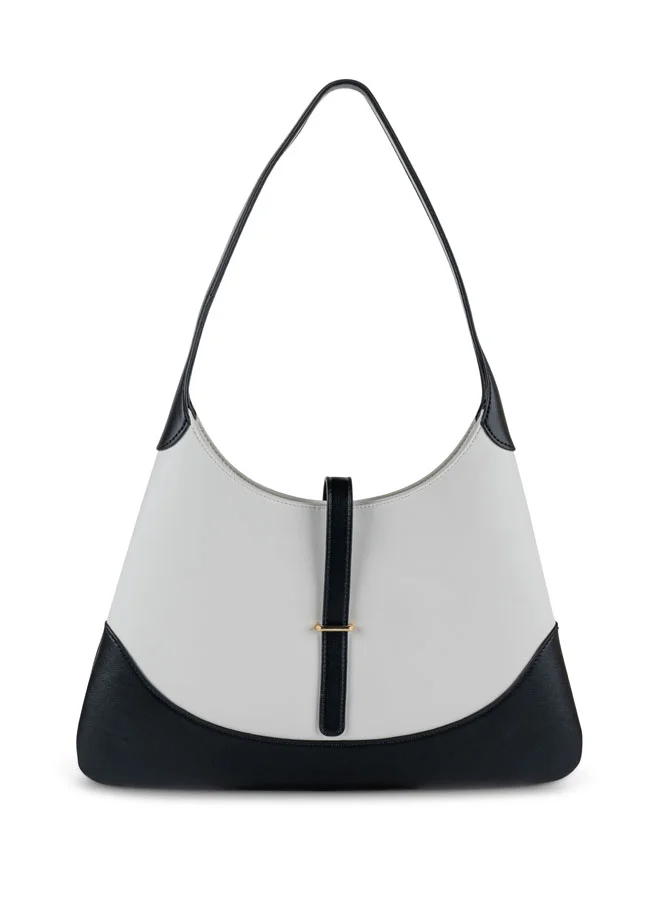 Vincci Women Solid Shoulder Bag with  Zip Closure