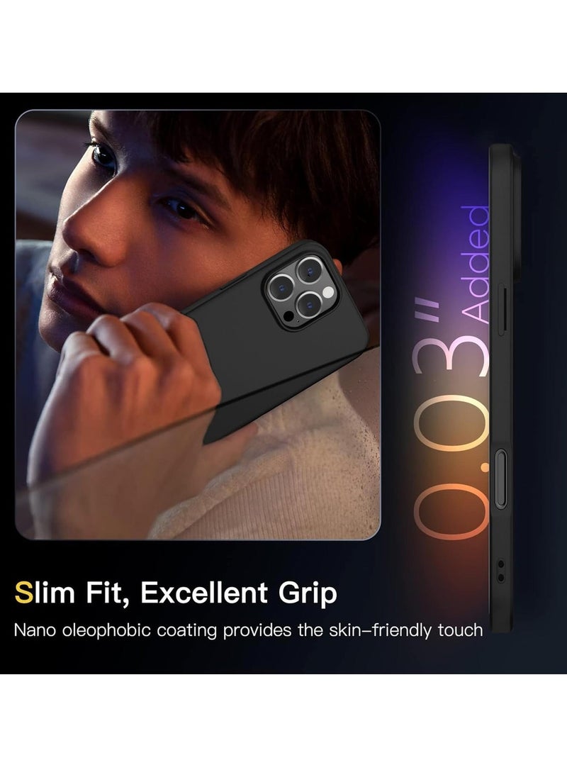 JAJEEK "iPhone 16 Pro Max Case – Ultra-Thin Matte Black Cover with Camera Lens & Screen Protectors, Slim Shockproof Soft Touch" - Image 5