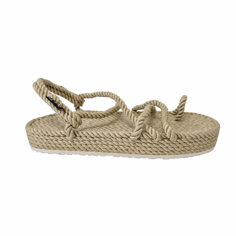 نومادك ستات اوف مايند Toe Joe  Platform Rope Sandals with Rubber Sole