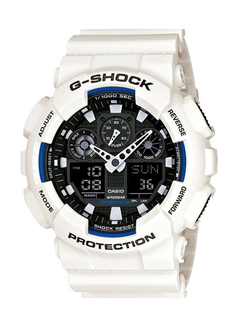 G-Shock  GA-100B-7A White Resin Quartz Watch