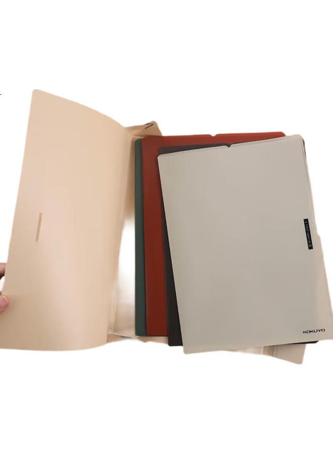 Kokuyo A4 Single Sheet File Folder, Yimi Xinpian, Student Office, College Entrance Exam Document Folder, Single Sheet In Four Random Colors, Wsg-Fus720 - Image 1