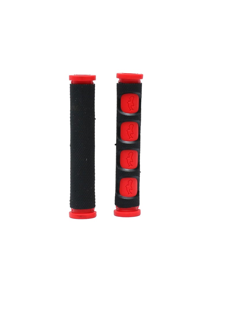 Pair of Environmentally Friendly rubber Motorbike Brake Clutch Lever Cover Handlebar Grips,Flexible Motorcycle Handgrip Guard Black & Red - Image 1