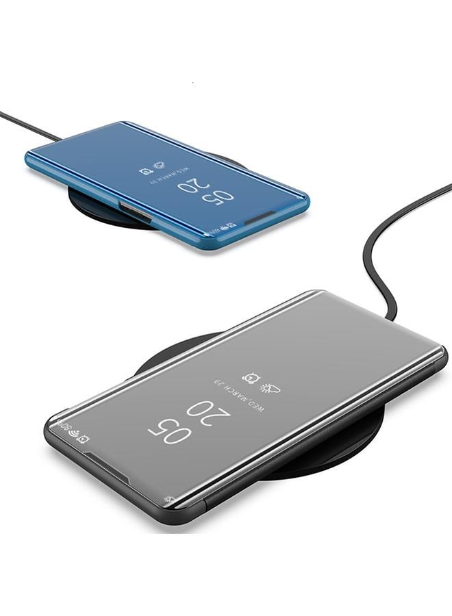 Zaboon Case For iPhone 13 Pro Max Plated Mirror Horizontal Flip Leather Case with Holder - Image 5