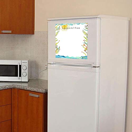 WallDesign Vinyl I Luv Possibilities Writing Film Flexible Fridge Magnet (1ft x 1ft, White) - Image 3
