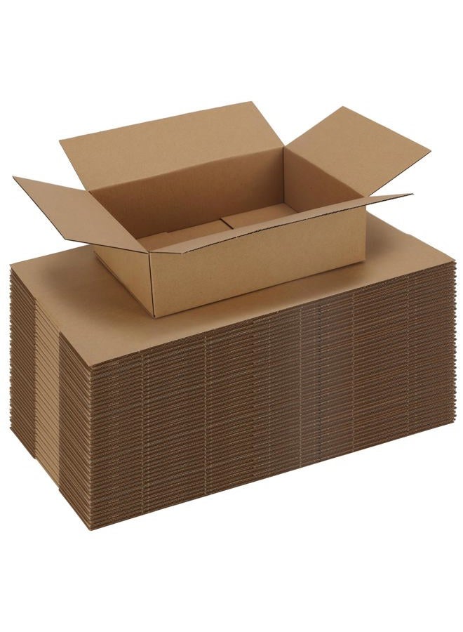 CRUGLA 40 Packs 10x7x3 Shipping Boxes for Small Business, Corrugated Cardboard Boxes Bulk for Shipping Packing Mailing - Image 1