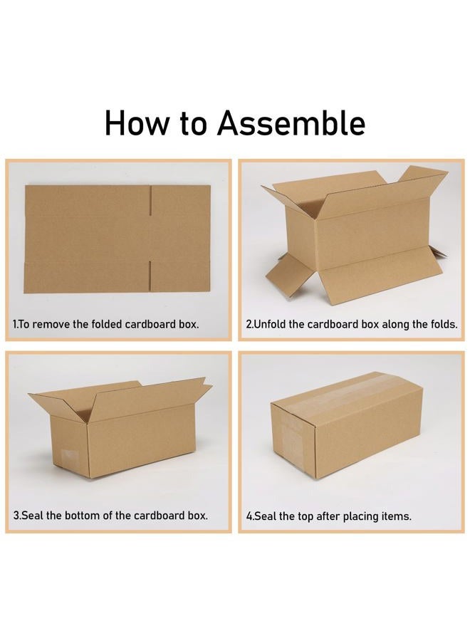 CRUGLA 40 Packs 10x7x3 Shipping Boxes for Small Business, Corrugated Cardboard Boxes Bulk for Shipping Packing Mailing - Image 5