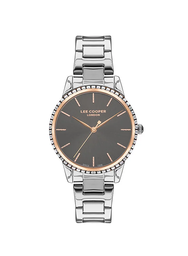لي كوبر Women's Analog Round Shape Metal Wrist Watch LC07438.460 - 34 Mm