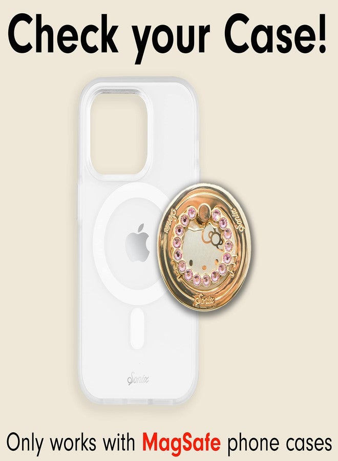 Sonix x Hello Kitty Magnetic Phone Ring for MagSafe iPhone 14 / 13 / 12 Series, Grip Holder with Finger Ring and Phone Stand (Sanrio, Pink) - Image 3