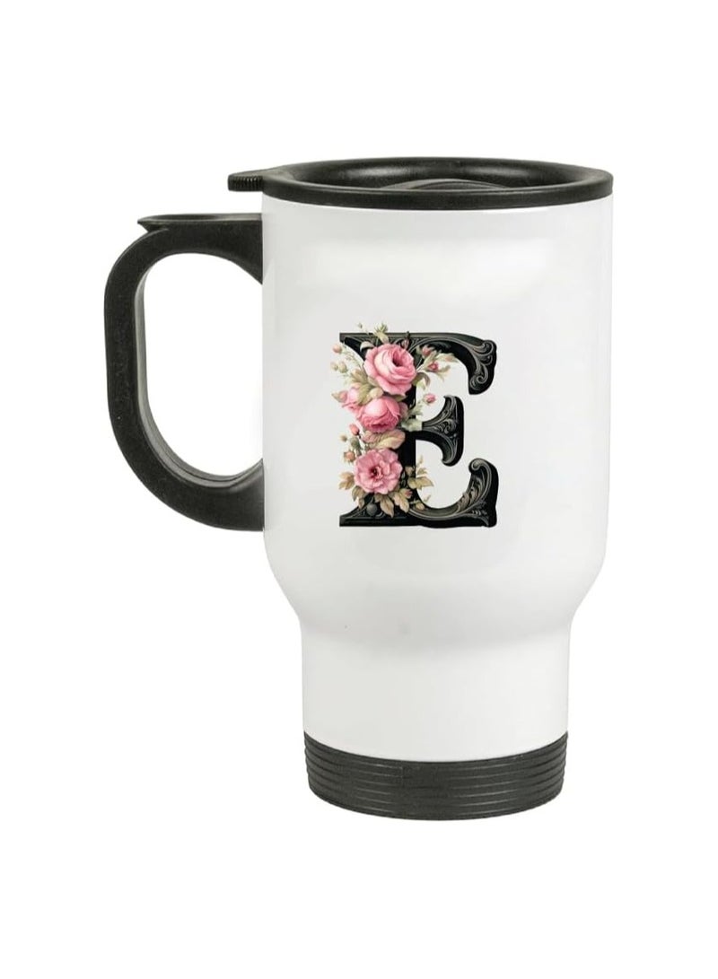 برينت شوب فور مي كوب سفر مطبوع عليه حرف أولي - قهوة - شاي أو مشروبات ساخنة وباردة - آمن للاستخدام في غسالة الأطباق - مثالي لمحبي القهوة والشاي - Image 1