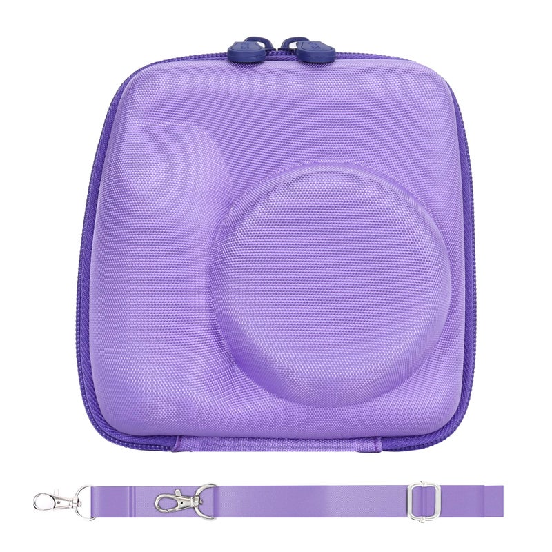 Aenllosi Hard Carrying Case Replacement For Fujifilm Instax Mini 12/11 Instant Camera,Protective Case Compatible With Instax Camera Mini 12/11(Only Case,Lilac Purple) - Image 1