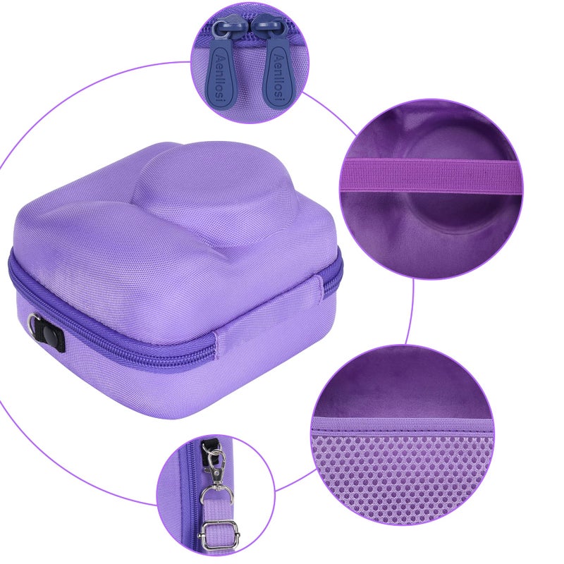 Aenllosi Hard Carrying Case Replacement For Fujifilm Instax Mini 12/11 Instant Camera,Protective Case Compatible With Instax Camera Mini 12/11(Only Case,Lilac Purple) - Image 2