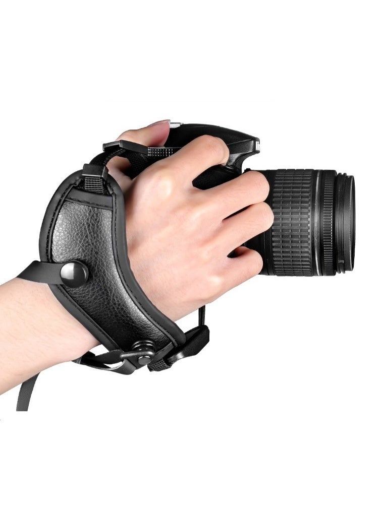 Microfiber Camera Hand Strap, Secure Padded Camera Holder Wrist Strap for Canon Nikon Sony Fujifilm Olympus DSLR and Mirrorless, Must Have Photography Accessories for Photographers - Image 2
