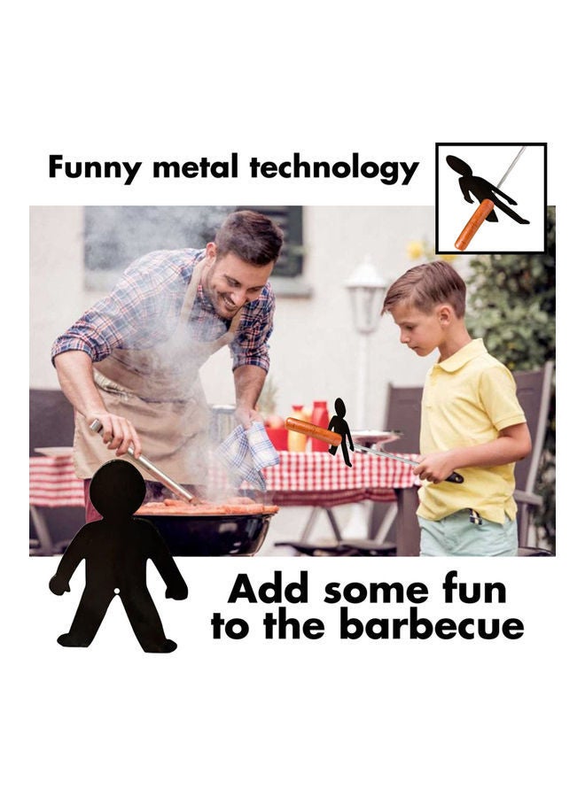 نيبمينينت Detachable Stainelss Steel Funny Gridiron أسود 15.00x0.30x5.00سم - Image 2