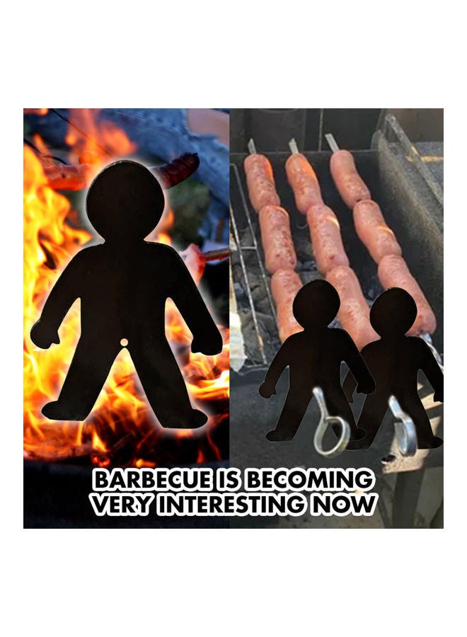 نيبمينينت Detachable Stainelss Steel Funny Gridiron أسود 15.00x0.30x5.00سم - Image 3