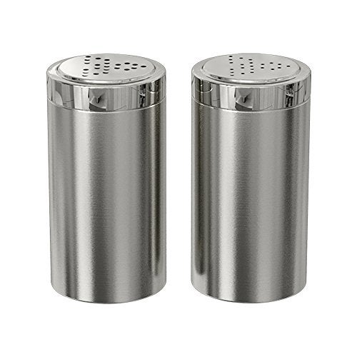 Nu-Steel nu steel Jumbo Salt & Pepper Shaker Set of 2, 15 Oz. Stainless Steel With Shiny Finish, Small - Image 4