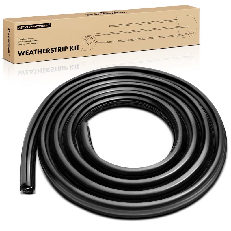 APremium Front Left Car Door Weather Stripping Seal Strip Compatible with Chevrolet Tahoe Suburban 15002500 Avalanche GMC Yukon Yukon XL 15002500 Cadillac Escalade Escalade ESV