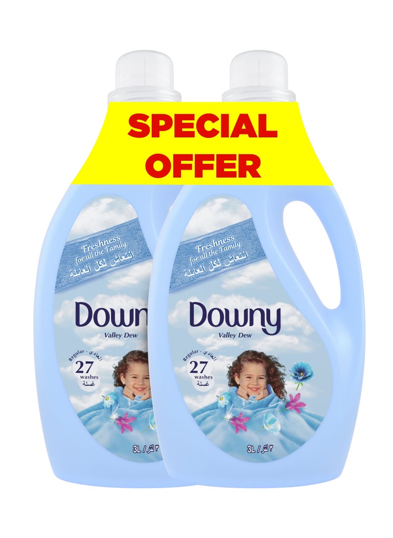 Downy - Regular Fabric Softener Valley Dew Dual Pack - Image 1