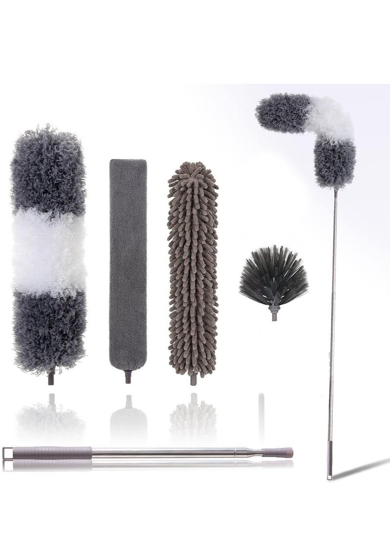 Generic - Feather Duster with Extendable Pole, Removable and Washable Dusters for Cleaning Home with Ostrich Feathers Duster - Image 1
